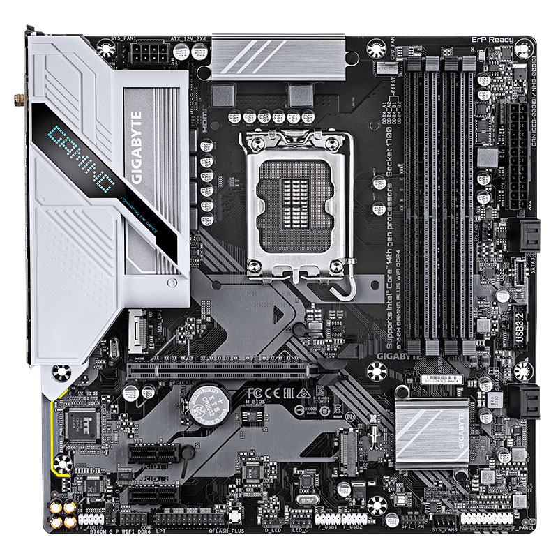 Motherboard Gigabyte B760m Gaming Plus Wifi Ddr4, Chipset Intel B760, Lga1700, Matx