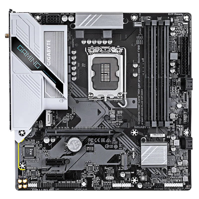 Motherboard Gigabyte B760m Gaming Plus Wifi Ddr4, Chipset Intel B760, Lga1700, Matx