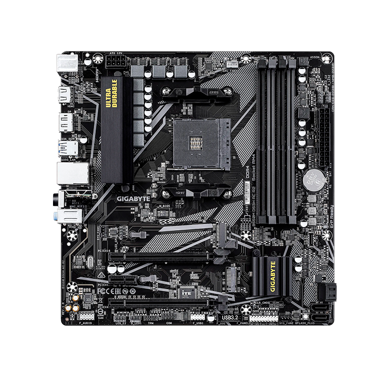 Motherboard Gigabyte B550m Ds3h Ac R2, Chipset Amd B550 Socket Amd Am4, Micro-atx