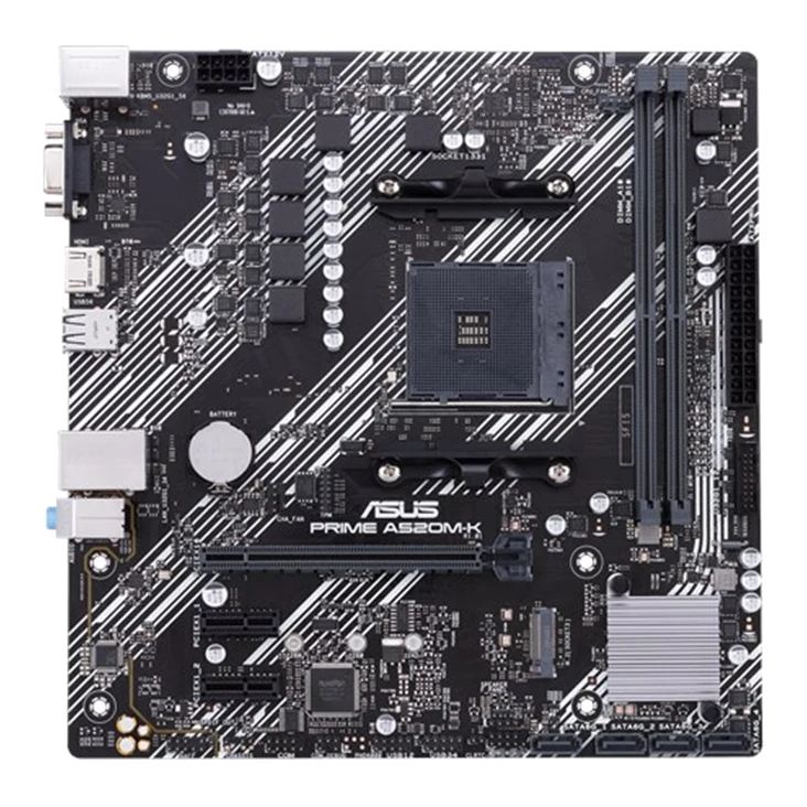 Motherboard Asus Prime A520m-k/csm, Chipset Amd A520, Socket Amd Am4, Matx