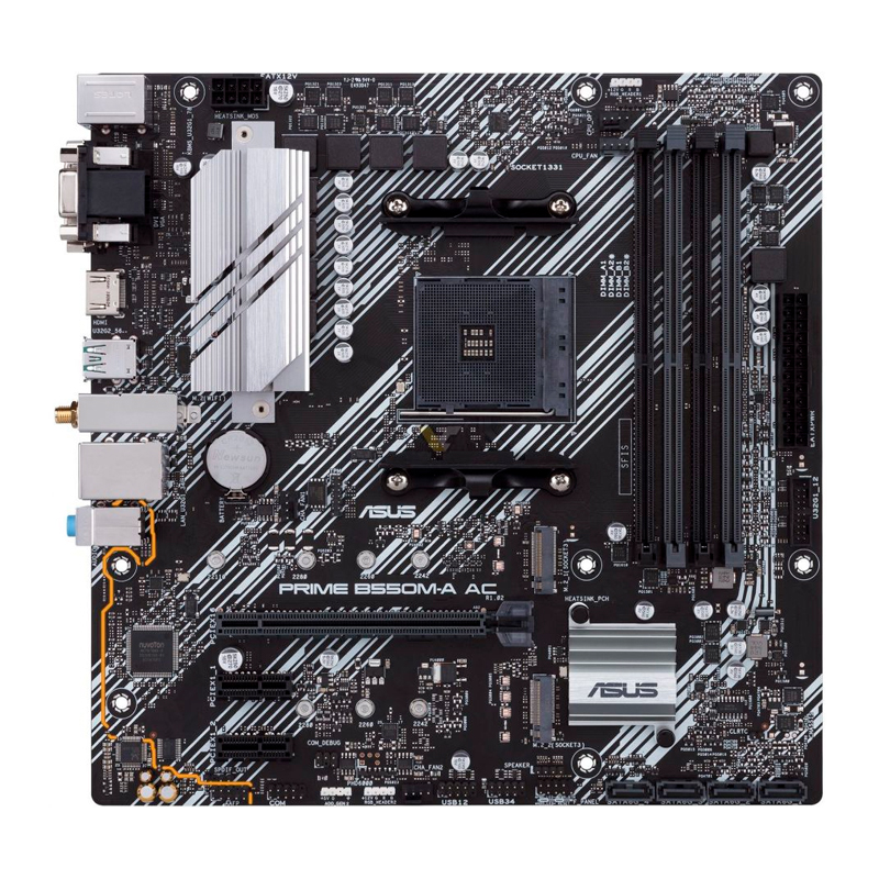 Motherboard Asus Prime B550m-a Ac, Chipset Amd B550, Socket Amd Am4, Matx