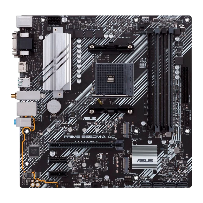Motherboard Asus Prime B550m-a Ac, Chipset Amd B550, Socket Amd Am4, Matx