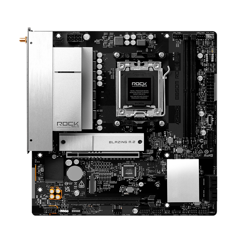 Mb Ar B850m Rock Wifi Svl Ddr5 — vista 2