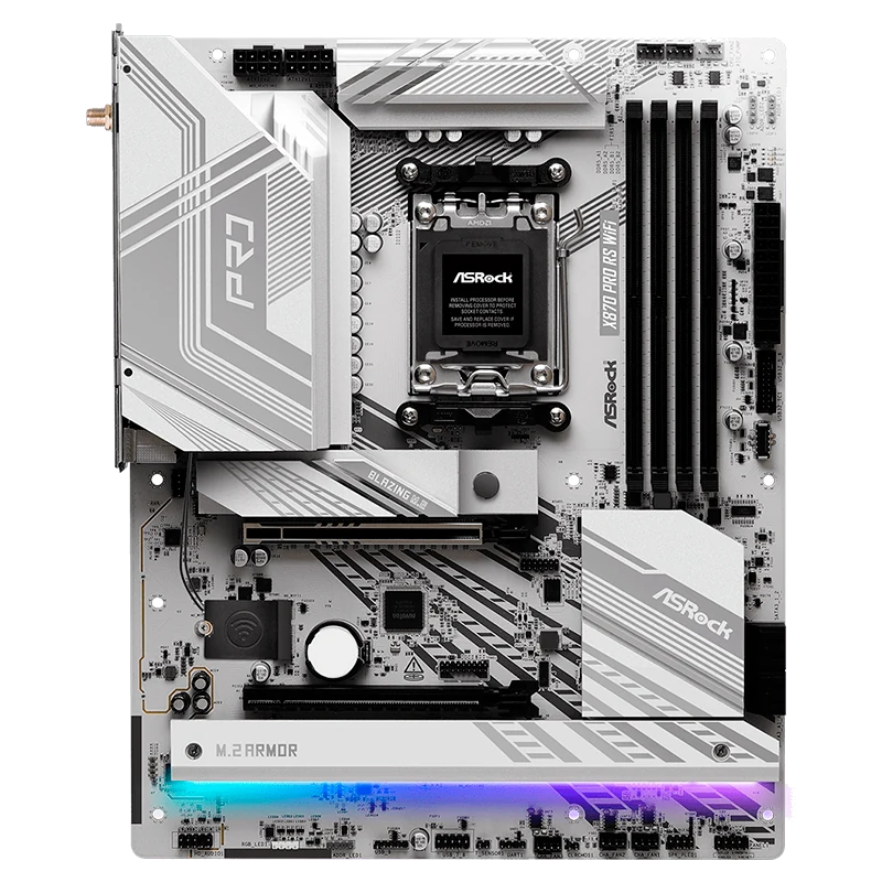 Motherboard Asrock X870 Pro Rs Wifi, Chipset Amd X870, Socket Amd Am5, Atx