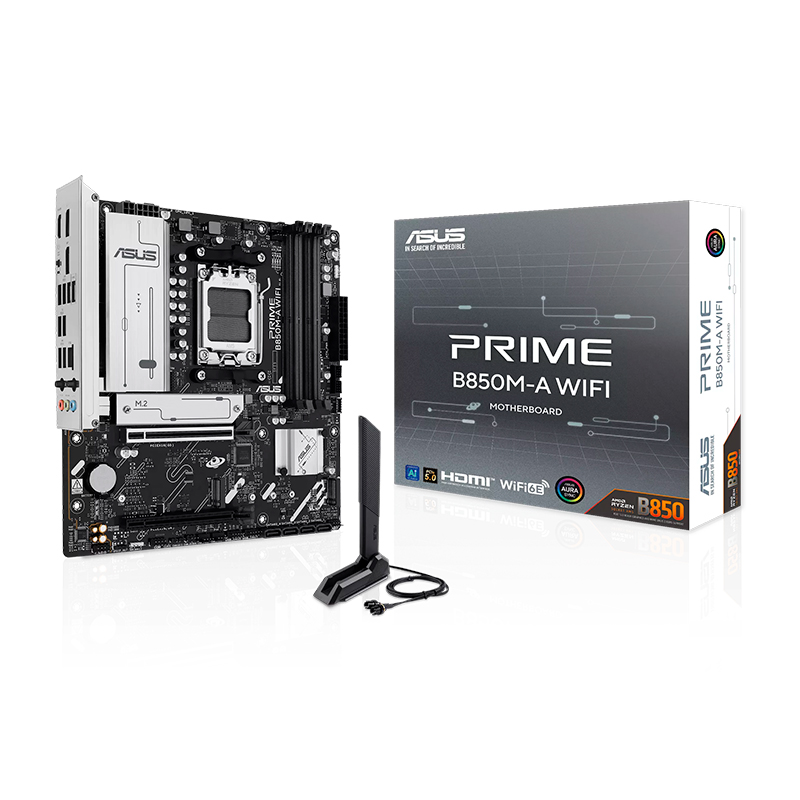 Motherboard Asus Prime B850m-a Wifi, Chipset Amd B850, Socket Amd Am5, Matx