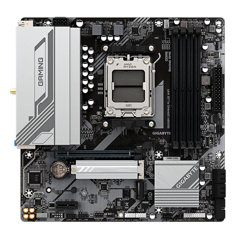 Motherboard Gigabyte B650m Gaming Plus Wifi, Chipset Amd B650, Socket Amd Am5, Matx