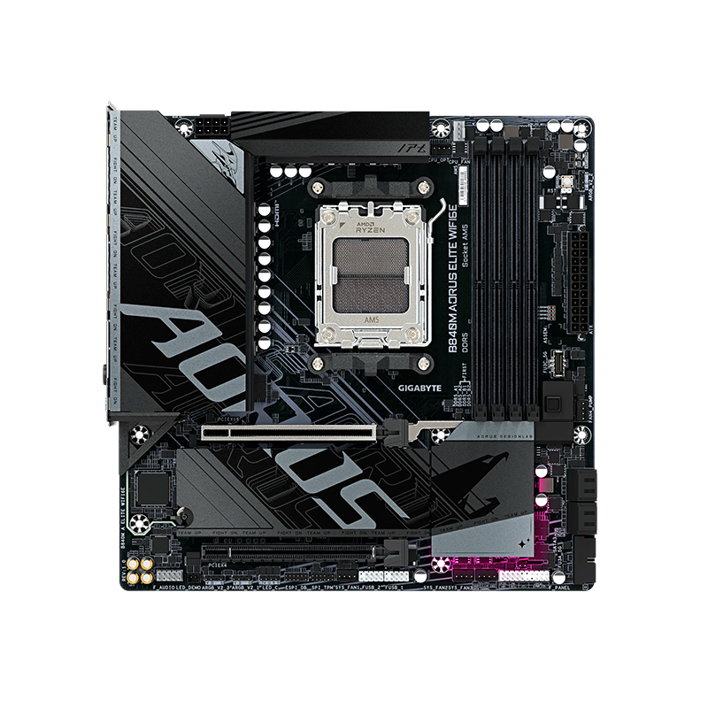Motherboard Gigabyte B840m Aorus Elite Wifi6e, Chipset Amd B840, Socket Amd Am5, Micro-atx
