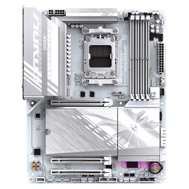 Motherboard Gigabyte B850 Aorus Elite Wifi7 Ice, Chipset Amd B850, Socket Amd Am5, Atx