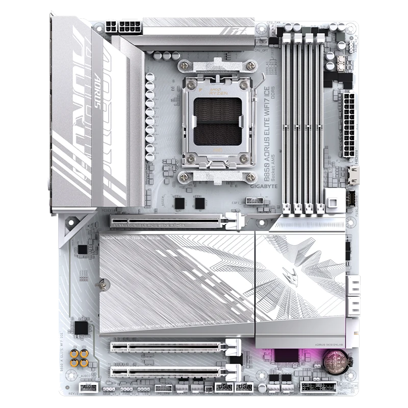Motherboard Gigabyte B850 Aorus Elite Wifi7 Ice, Chipset Amd B850, Socket Amd Am5, Atx