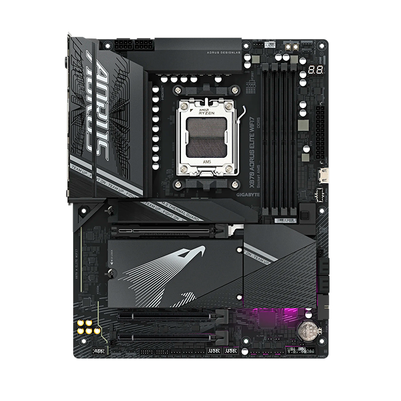 Motherboard Gigabyte X870 Aorus Elite Wifi7, Chipset Amd X870, Socket Amd Am5, Atx