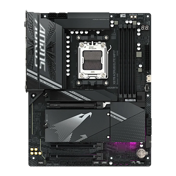 Motherboard Gigabyte X870 Aorus Elite Wifi7, Chipset Amd X870, Socket Amd Am5, Atx