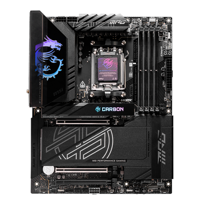 Motherboard Msi Mpg X870e Carbon Wifi, Chipset Amd X870e, Socket Amd Am5, Atx
