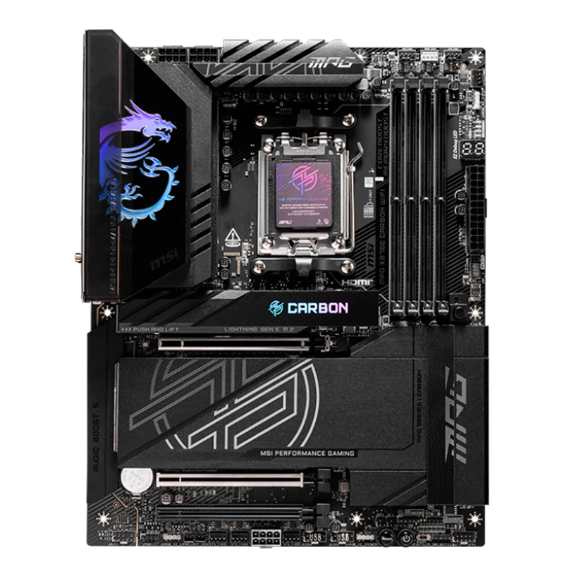 Motherboard Msi Mpg X870e Carbon Wifi, Chipset Amd X870e, Socket Amd Am5, Atx