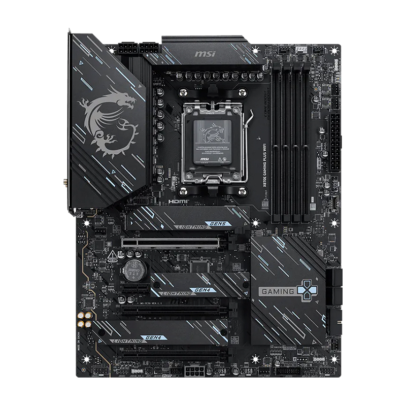 Motherboard Msi X870e Gaming Plus Wifi, Chipset Amd X870e, Socket Amd Am5, Atx — vista 2