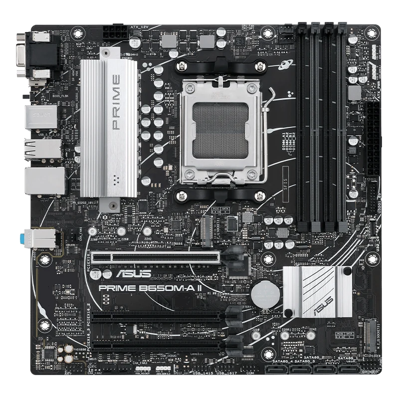 Motherboard Asus Prime B650m-a Ii , Chipset Amd B650, Socket Am5, Micro Atx