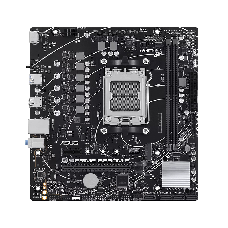 Motherboard Asus Prime B650m-f, Chipset Amd B650, Socket Amd Am5, Matx
