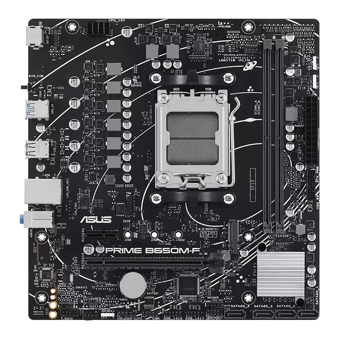 Motherboard Asus Prime B650m-f, Chipset Amd B650, Socket Amd Am5, Matx