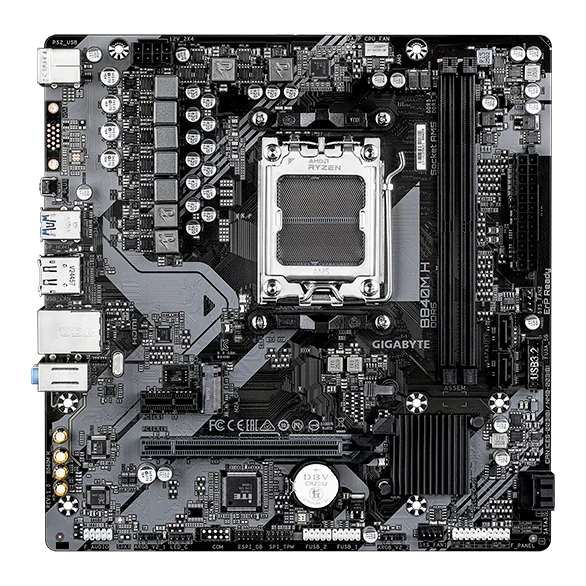 Motherboard Gigabyte B840m H, Chipset Amd B840, Socket Amd Am5, Matx