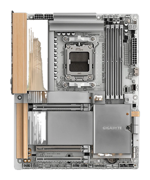 Motherboard Gigabyte X870e Aero X3d Wood Chipset, Amd X870e, Socket Am5, Hdmi, Atx — vista 2