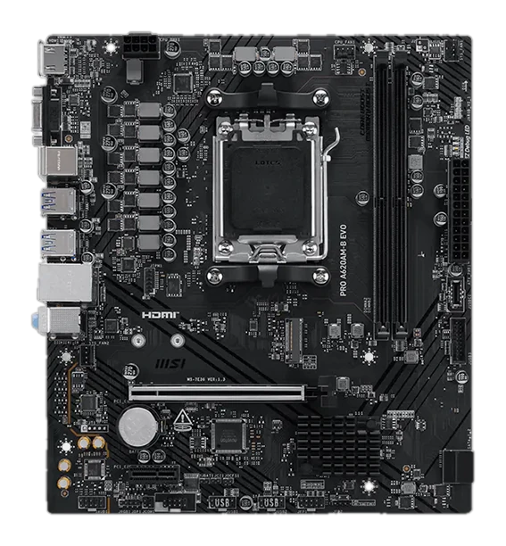 Motherboard Msi Pro A620am-b Evo, Chipset Amd A620a, Socket Am5, Hdmi, Vga, Matx — vista 2