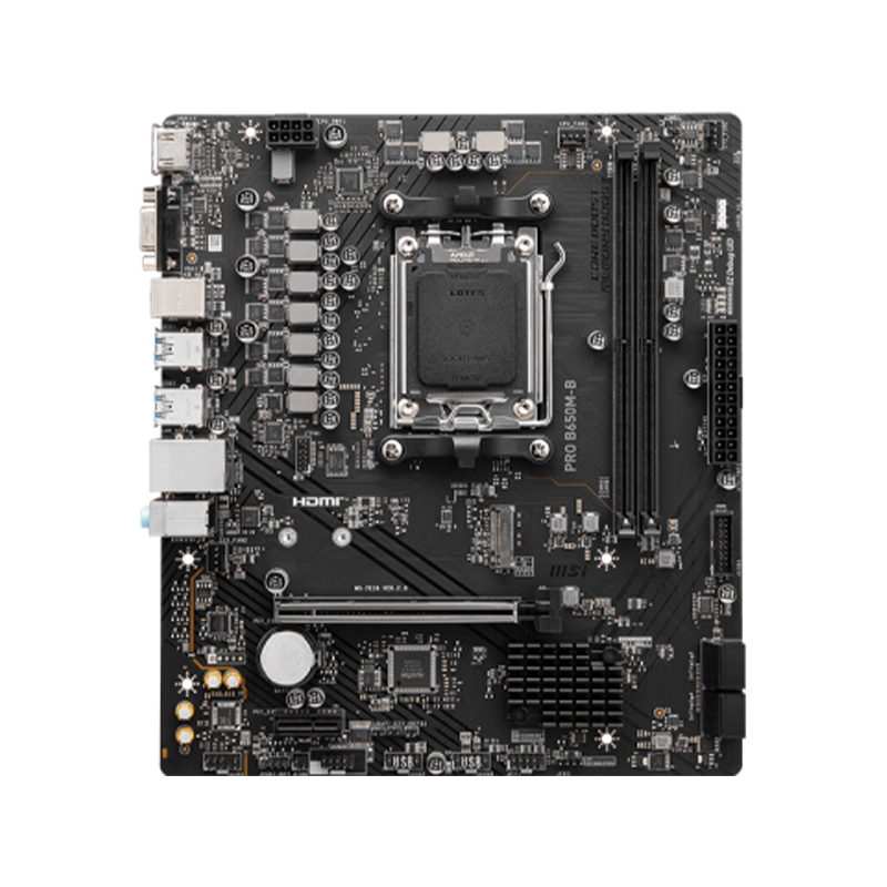 Motherboard Msi Pro B650m-b, Chipset Amd B650, Socket Amd Am5, Matx