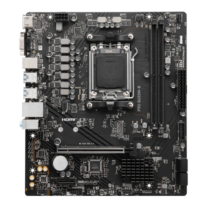 Motherboard Msi Pro B650m-b, Chipset Amd B650, Socket Amd Am5, Matx
