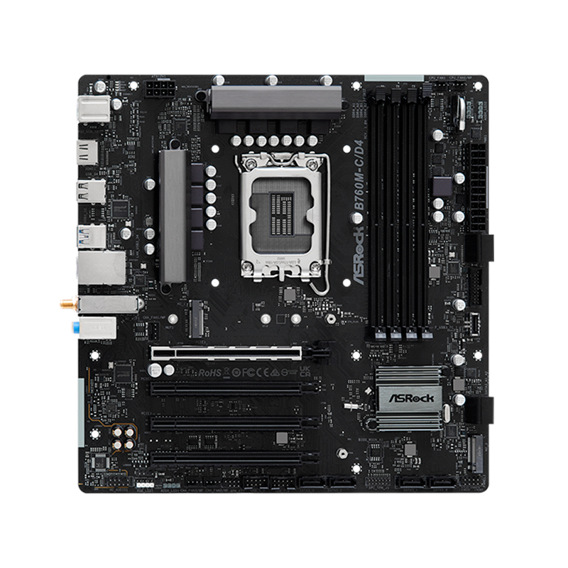 Motherboard Asrock B760m-c/d4, Chipset Intel B760, Lga1700, Matx