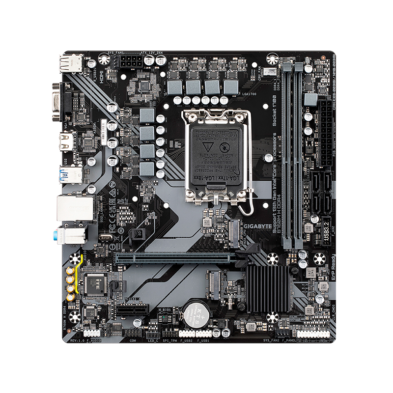 Motherboard Gigabyte B760m H Ddr4, Chipset Intel B760, Lga1700, Matx — vista 2