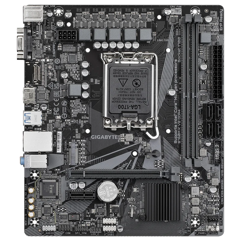 Motherboard Gigabyte B760m K V2 Ddr4, Chipset Intel B760, Lga1700, Matx