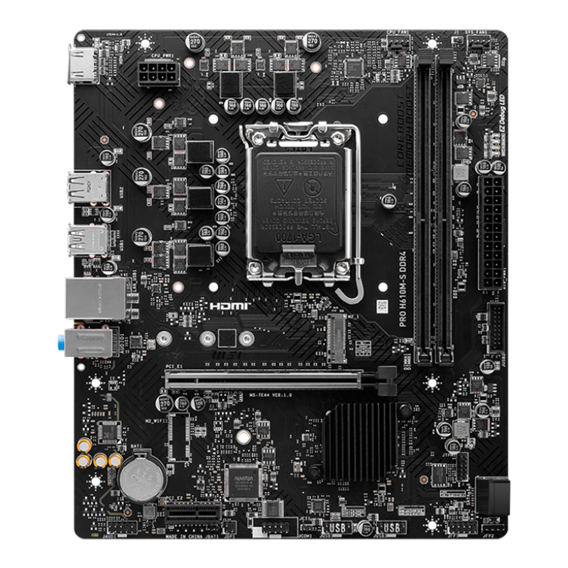Motherboard Msi Pro H610m-s Ddr4, Chipset Intel H610, Lga1700, Matx