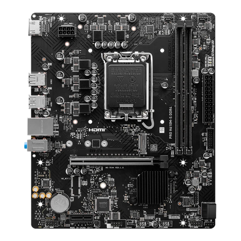 Motherboard Msi Pro H610m-s Ddr4, Chipset Intel H610, Lga1700, Matx