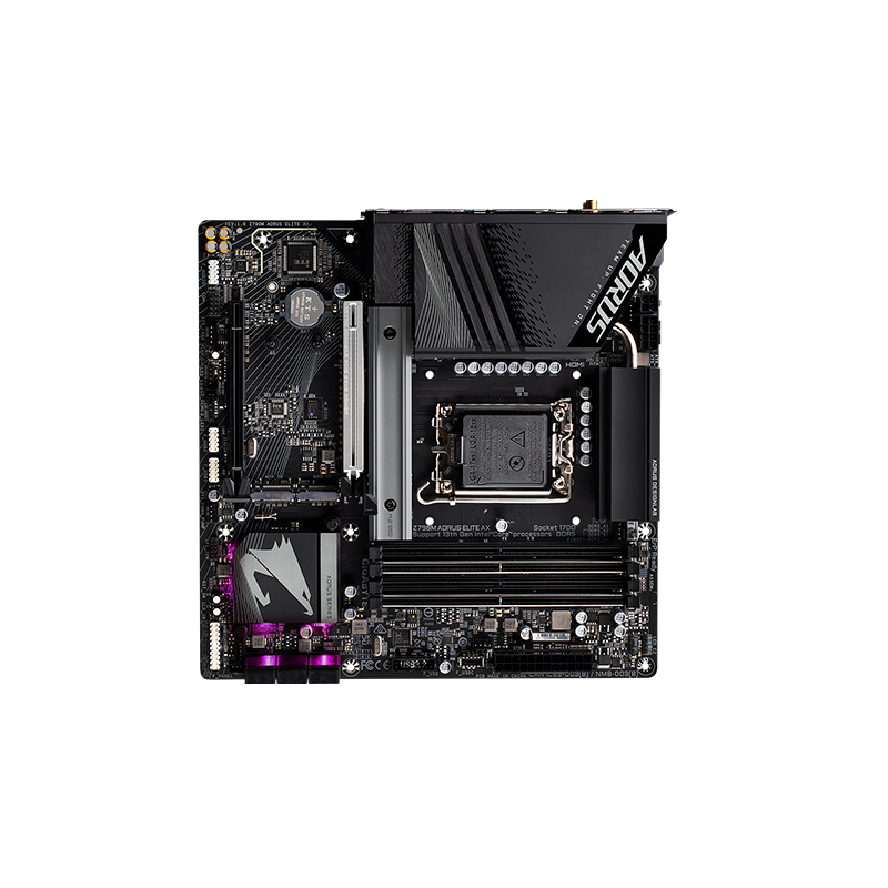 Motherboard Gigabyte Z790m Aorus Elite Ax, Chipset Intel Z790, Lga1700, Micro-atx