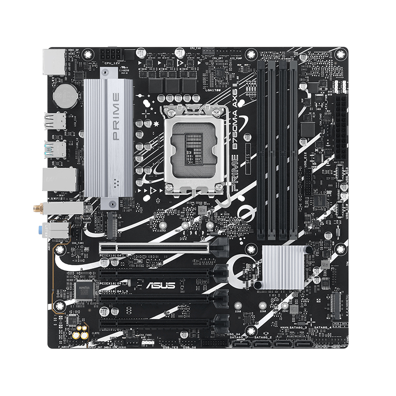 Motherboard Asus Prime B760m-a Ax6 Ii, Chipset Intel B760, Lga1700, Matx