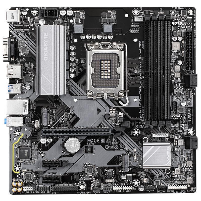 Motherboard Gigabyte B760m D3hp, Chipset Intel B760, Lga1700, Micro Atx