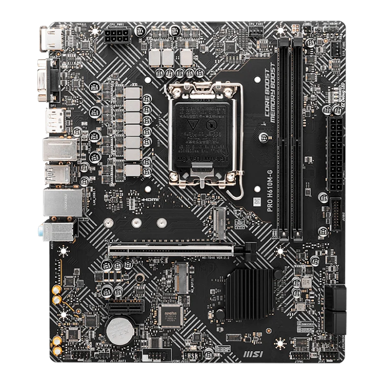 Motherboard Msi Pro H610m-g,chipset Intel H610, Lga1700, Matx