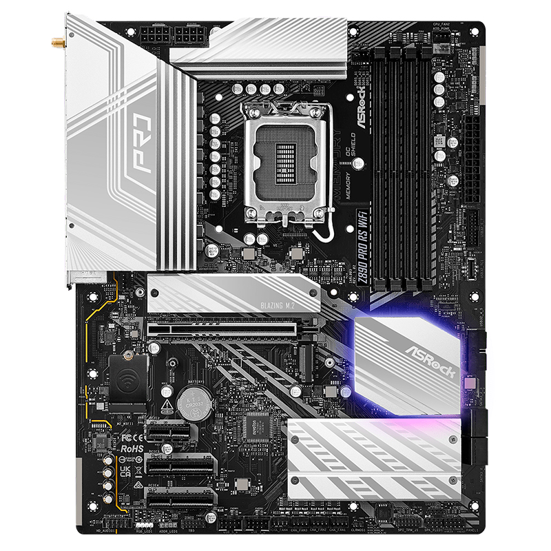 Motherboard Asrock Z890 Pro Rs Wifi, Chipset Intel Z890, Lga 1851, Hdmi, Dp, Atx
