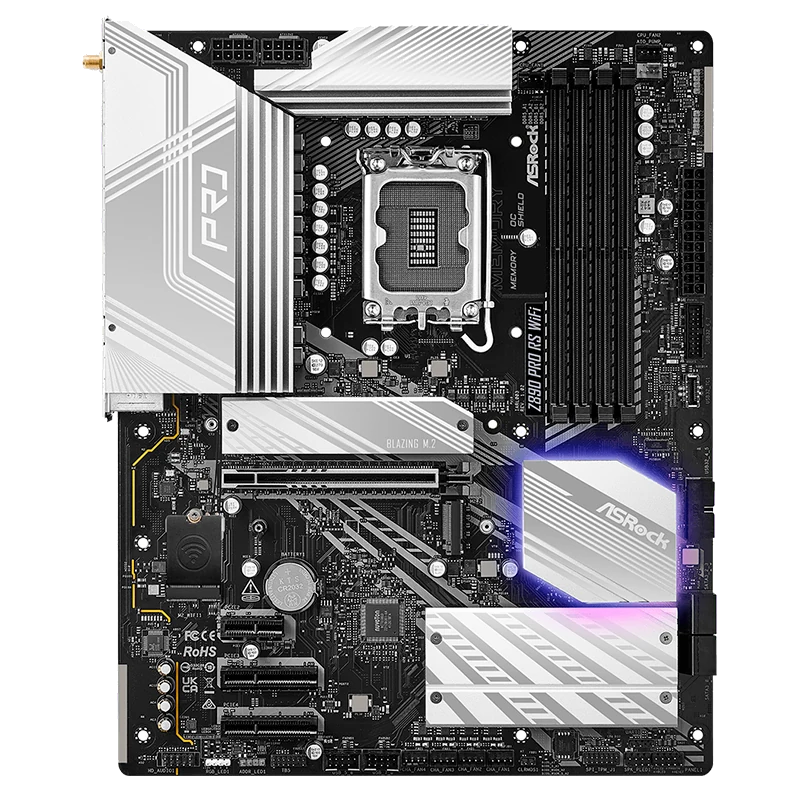 Motherboard Asrock Z890 Pro Rs Wifi, Chipset Intel Z890, Lga 1851, Hdmi, Dp, Atx