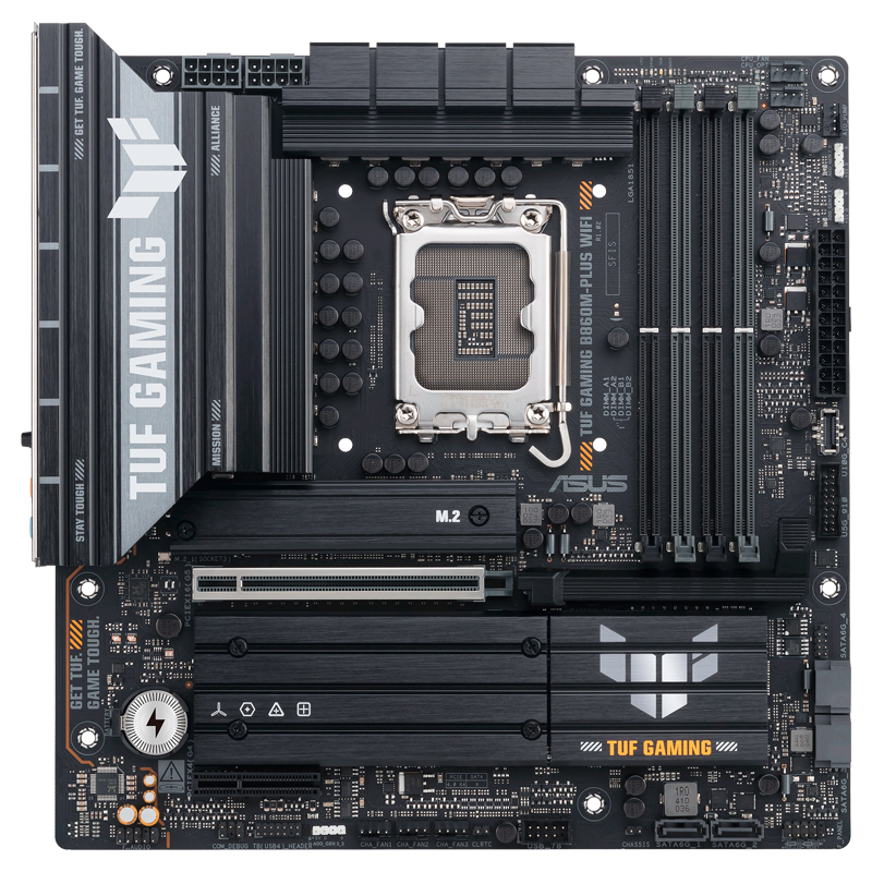 Motherboard Asus Tuf Gaming B860m-plus Wifi, Chipset Intel B860, Lga 1851, Hdmi, Dp, Matx