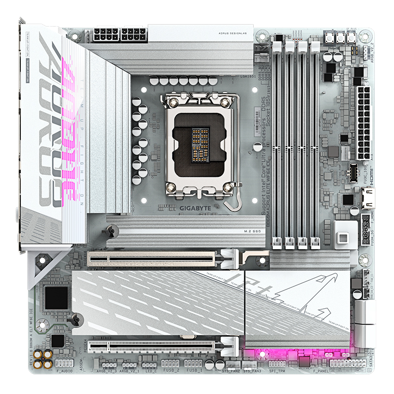 Motherboard Gigabyte B860m Aorus Elite Wifi6, Chipset Intel B860, Lga 1851, Hdmi, Dp, Matx