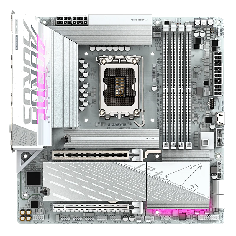 Motherboard Gigabyte B860m Aorus Elite Wifi6, Chipset Intel B860, Lga 1851, Hdmi, Dp, Matx