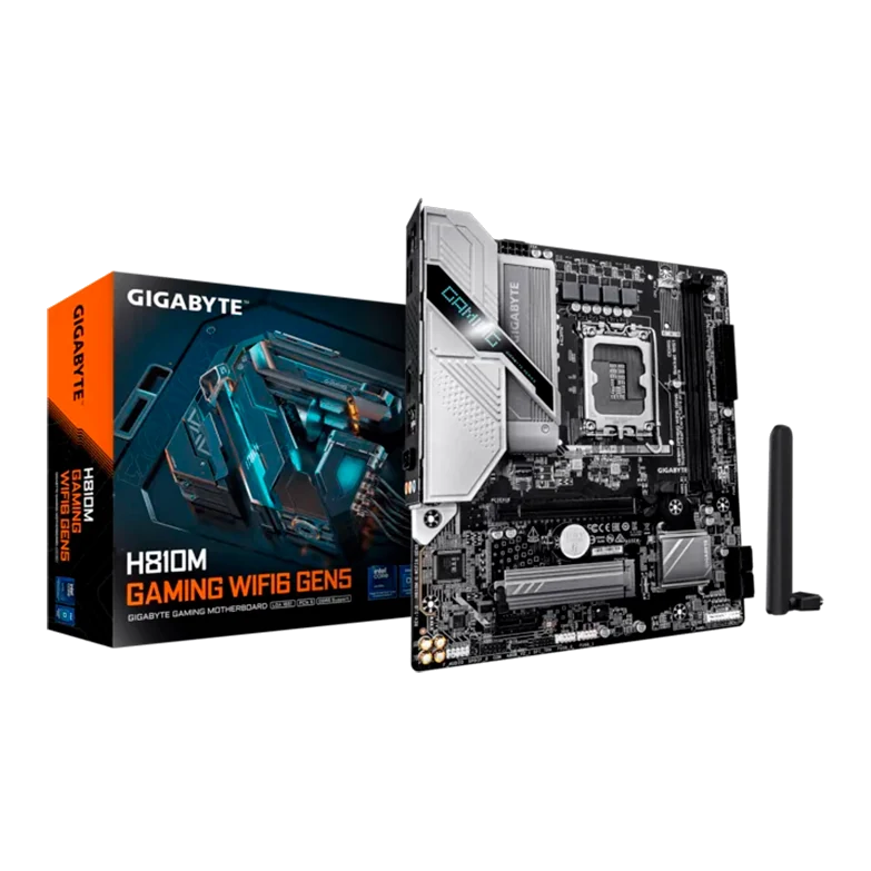 Motherboard Gigabyte H810m Gaming Wifi6 Gen5, Chipset Intel H810, Lga1851, Hdmi, Dp, Matx