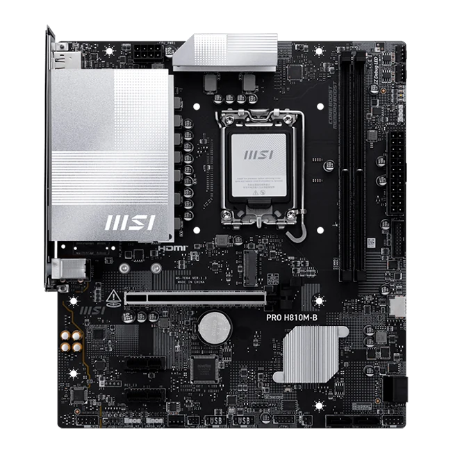 Motherboard Msi Pro H810m-b, Chipset Intel H810, Lga 1851, Hdmi, Dp, Matx