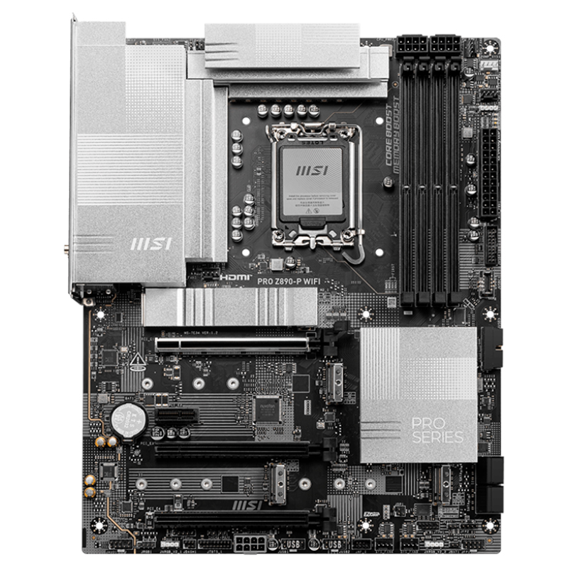 Motherboard Msi Pro Z890-p Wifi, Chipset Intel Z890, Lga 1851, Hdmi, Dp, Atx
