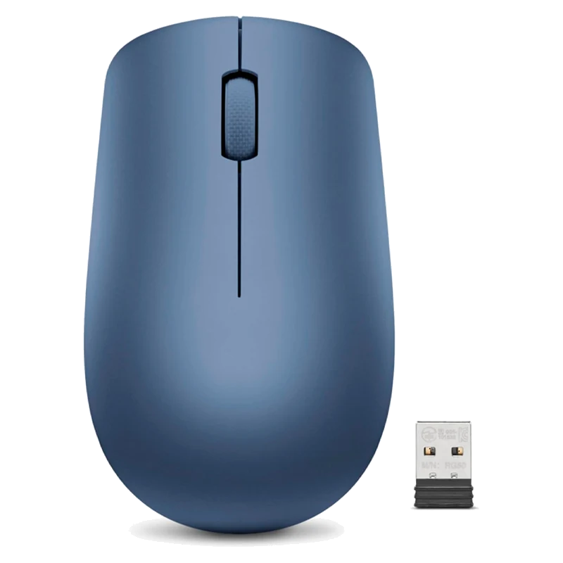 Mouse Lenovo 530, Interfaz Sensor óptico, 1200dpi, 3 Botones, Color Abismo Azul