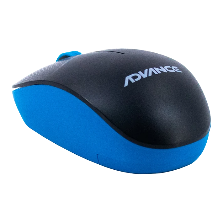Mouse Inalámbrico Adv-1238s, Usb, 3 Botones, Azul
