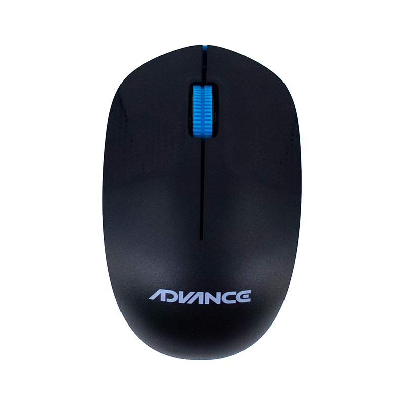 Mouse Inalámbrico Adv-1238s, Usb, 3 Botones, Azul — vista 2