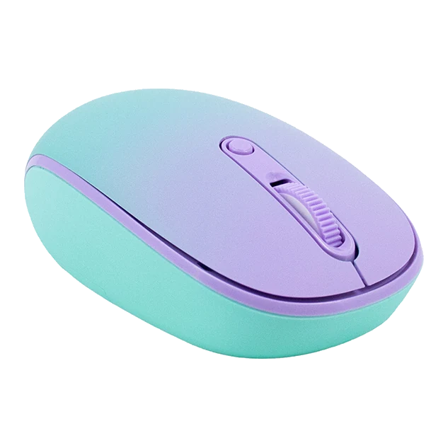 Mouse Inalámbrico Teros Te-1239s, 2.4ghz, 4 Botones, Usb, Color Purple
