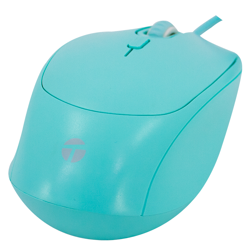 Mouse óptico Teros Te-1227s, 800-1200-1600 Dpi, Usb, 4 Botones, Color Verde — vista 2