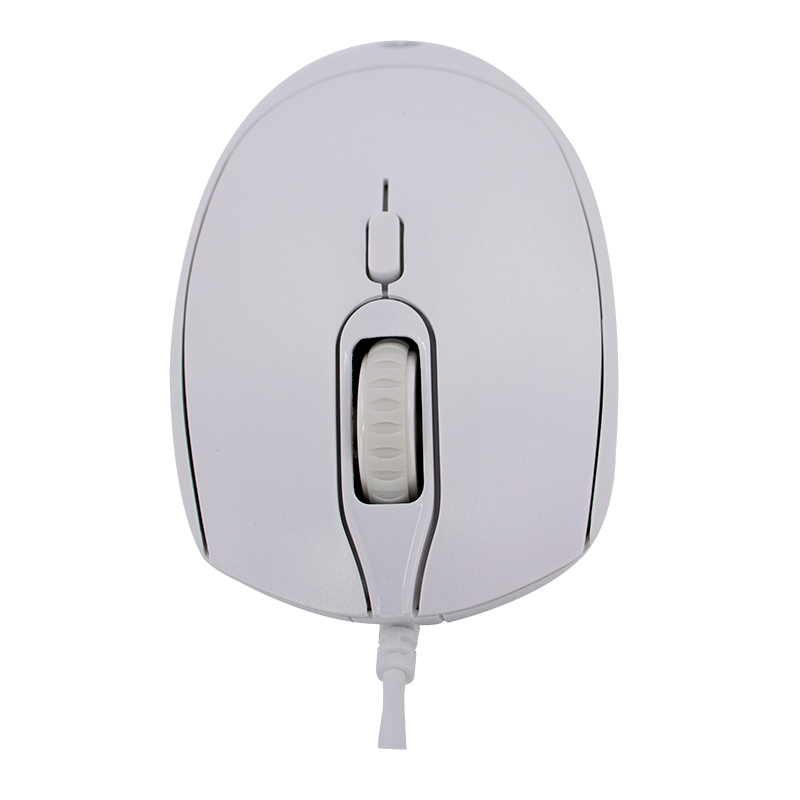 Mouse óptico Teros Te-1225s, 800-1200-1600 Dpi, Usb, 4 Botones, Color Blanco — vista 2
