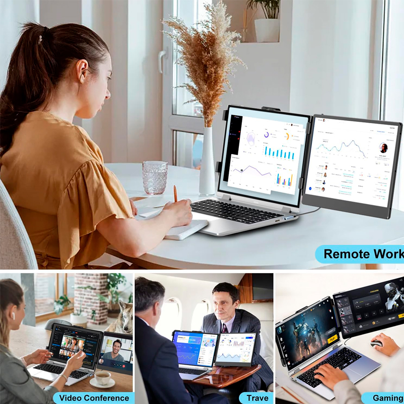 Extensor de monitor de 14" para portatiles de 13" - 17", FHD (1920x1080), IPS, USB-C/HDMI